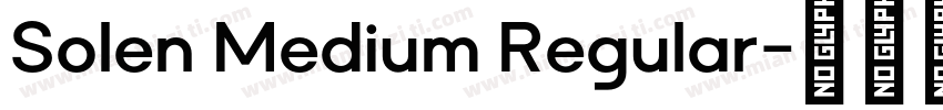 Solen Medium Regular字体转换